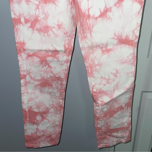 Soft Surroundings Pink Ultimate Denim Tie Dye High Rise Skinny Jeans 2P NWT! - Picture 3 of 8